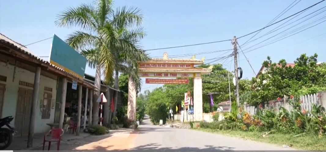 Cổng làng An Thái - Ảnh: P.X.D