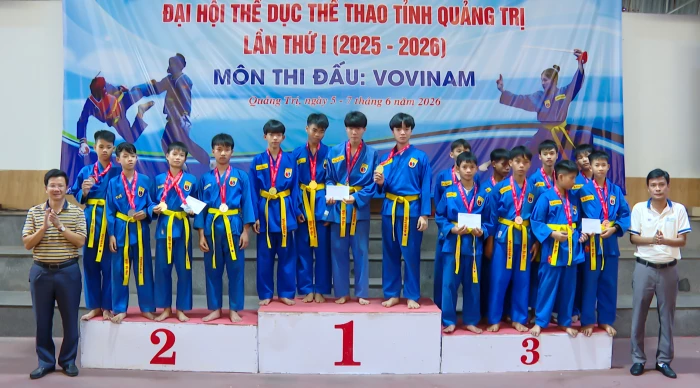 Bế mạc giải Vovinam Đại hội Thể dục-Thể thao tỉnh Quảng Trị lần thứ I