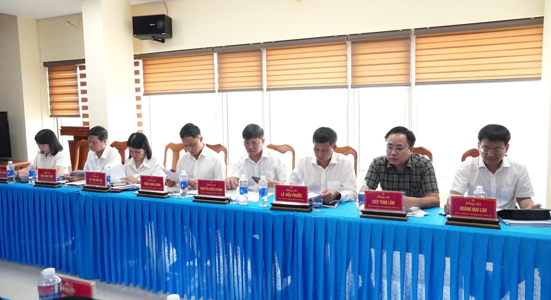 Đại biểu tham dự buổi làm việc - Ảnh: Q.V