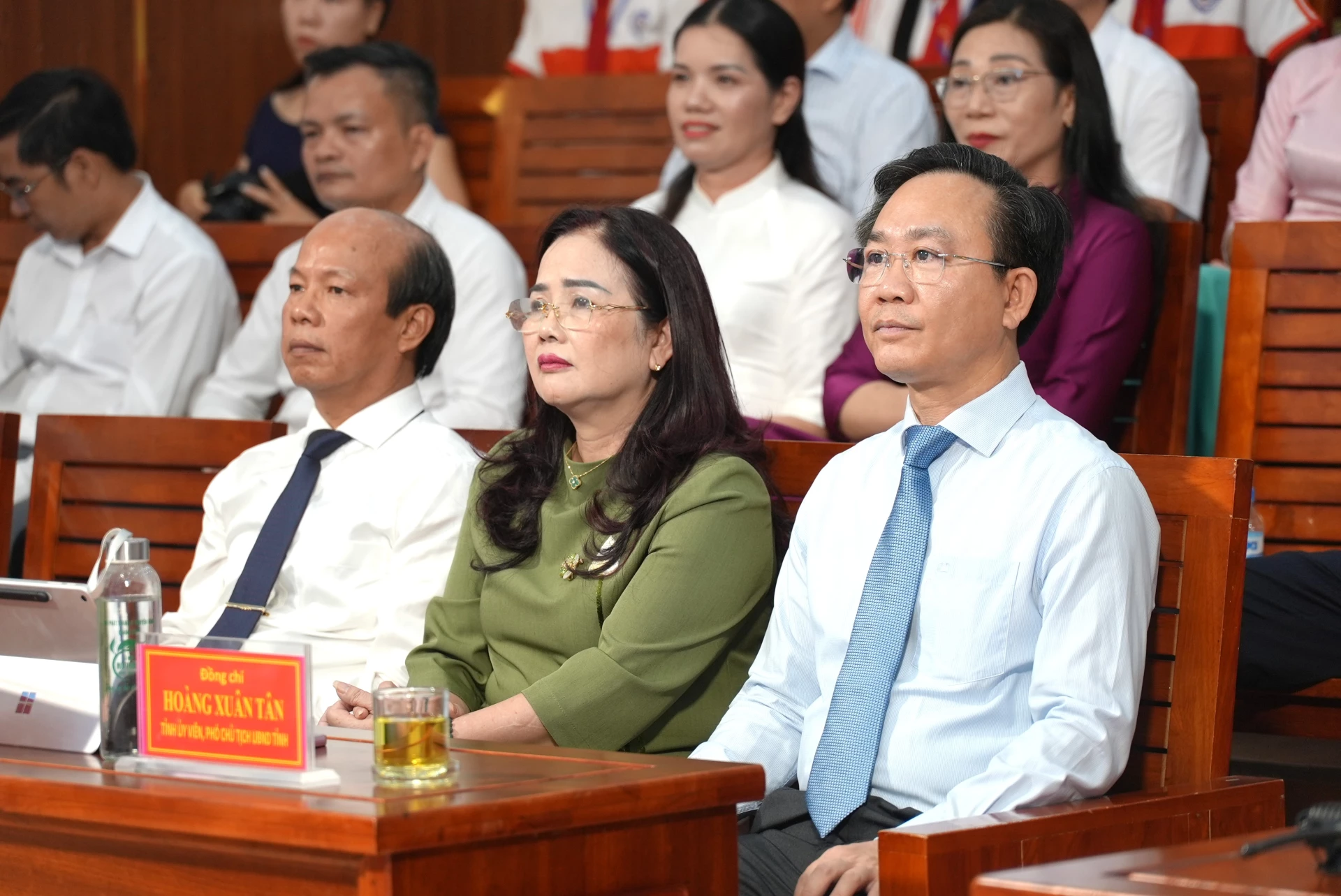 Đồng chí Hoàng Xuân Tân, Phó Chủ tịch UBND tỉnh tham dự chương trình - Ảnh: T.Đ