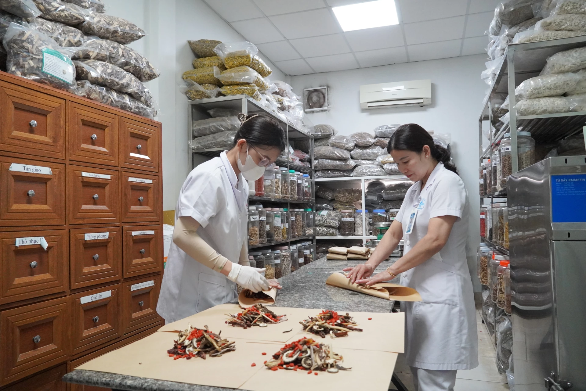 Nguồn dược liệu y học cổ truyền hiện nay chủ yếu phụ thuộc vào nguồn cung từ bên ngoài - Ảnh: H.L