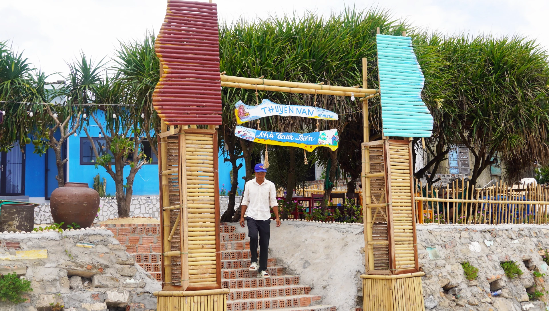Homestay Thuyền Nan với đặc trưng giản dị của làng biển thu hút du khách - Ảnh: N.M