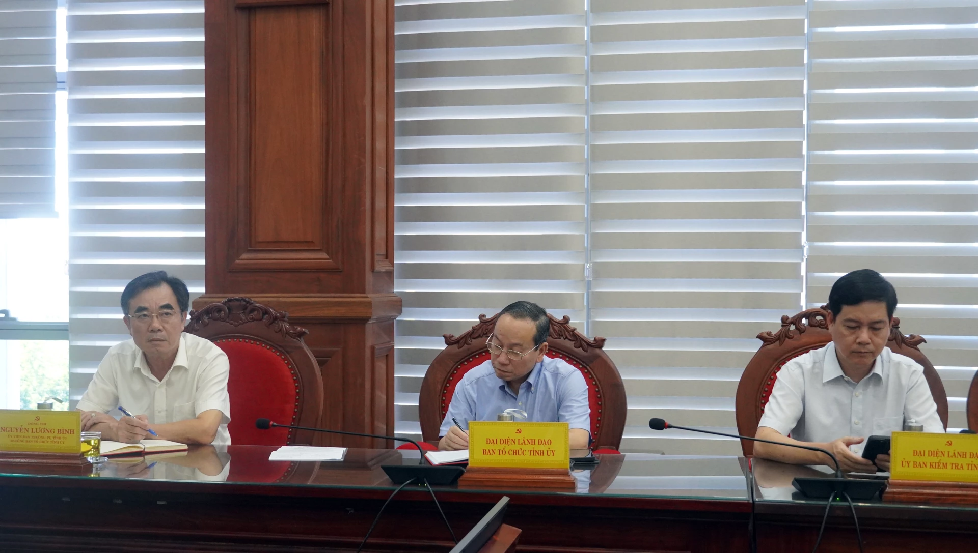 Đại biểu dự hội thảo tại điểm cầu Quảng Trị - Ảnh: N.M