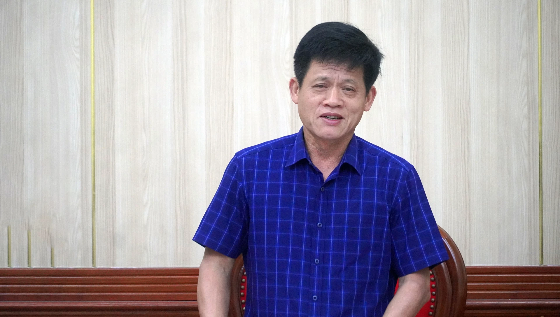 Đồng chí Lê Văn Bảo, Ủy viên Ban Thường vụ Tỉnh ủy, Phó Chủ tịch UBND tỉnh kết luận cuộc họp - Ảnh: N.M