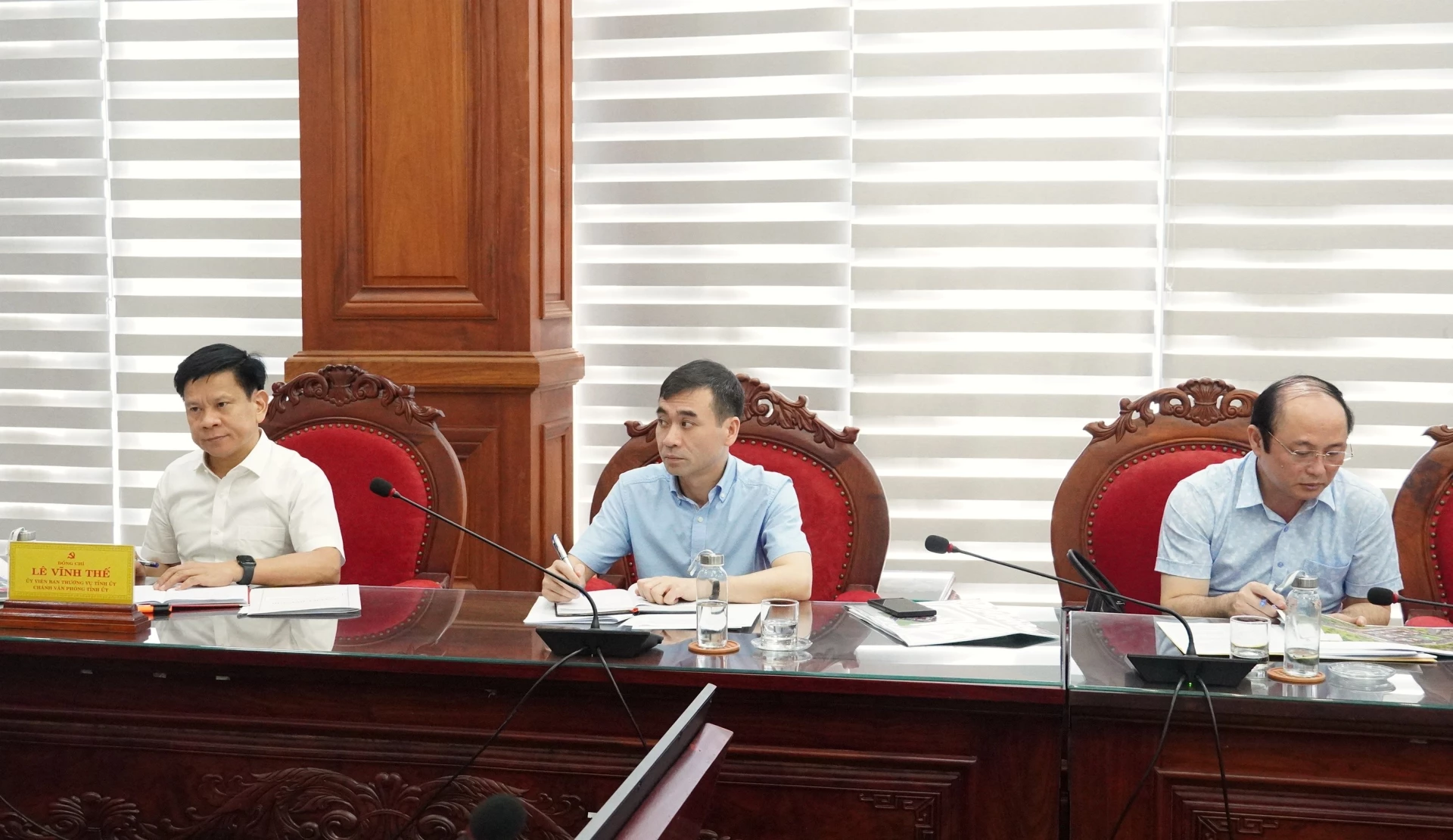 Đại biểu dự buổi làm việc - Ảnh: Q.V