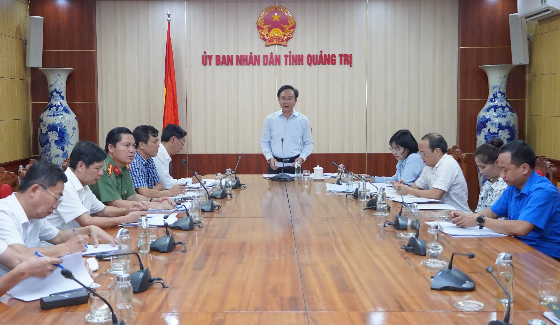 Đồng chí Hoàng Xuân Tân, Phó Chủ tịch UBND tỉnh, Trưởng ban Chỉ đạo Đại hội TDTT tỉnh Quảng trị lần thứ I phát biểu kết luận cuộc họp - Ảnh: N.H


 

