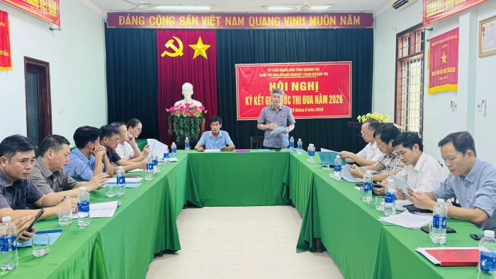 Khối thi đua Doanh nghiệp I Nam Quảng Trị ký kết giao ước thi đua năm 2026