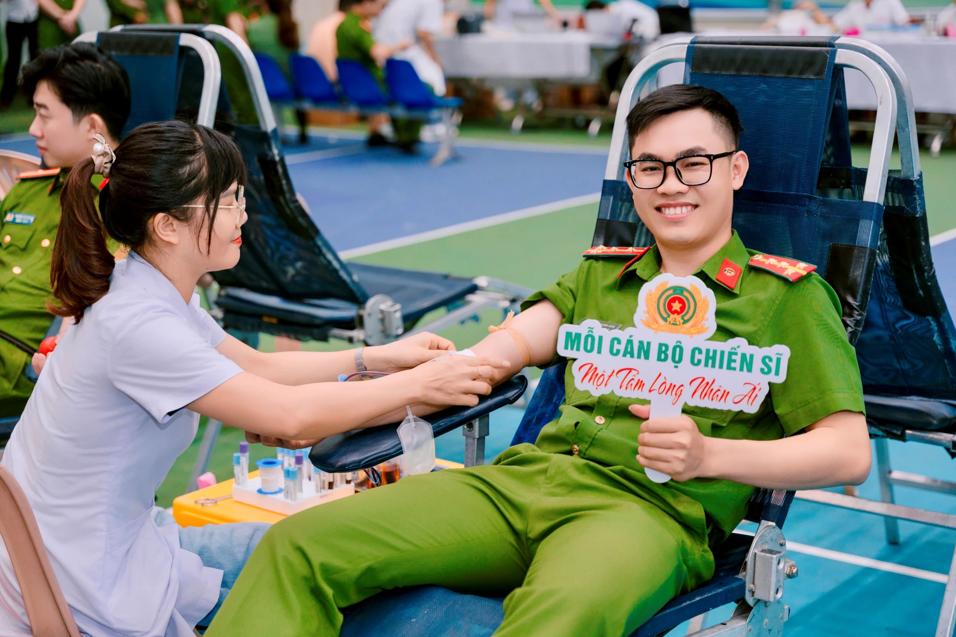 Với các thành viên câu lạc bộ, hiến máu cứu người là nghĩa cử cao đẹp, cần được lan tỏa-Ảnh: T.A