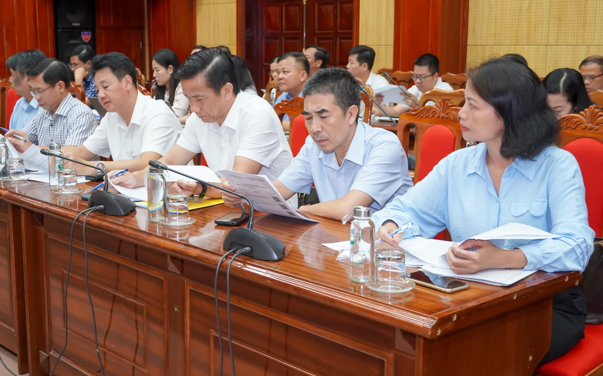 Các đại biểu tham dự buổi làm việc-Ảnh: N.H