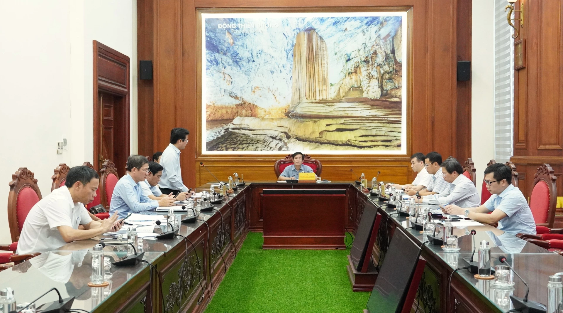 Quang cảnh buổi làm việc - Ảnh: Q.V