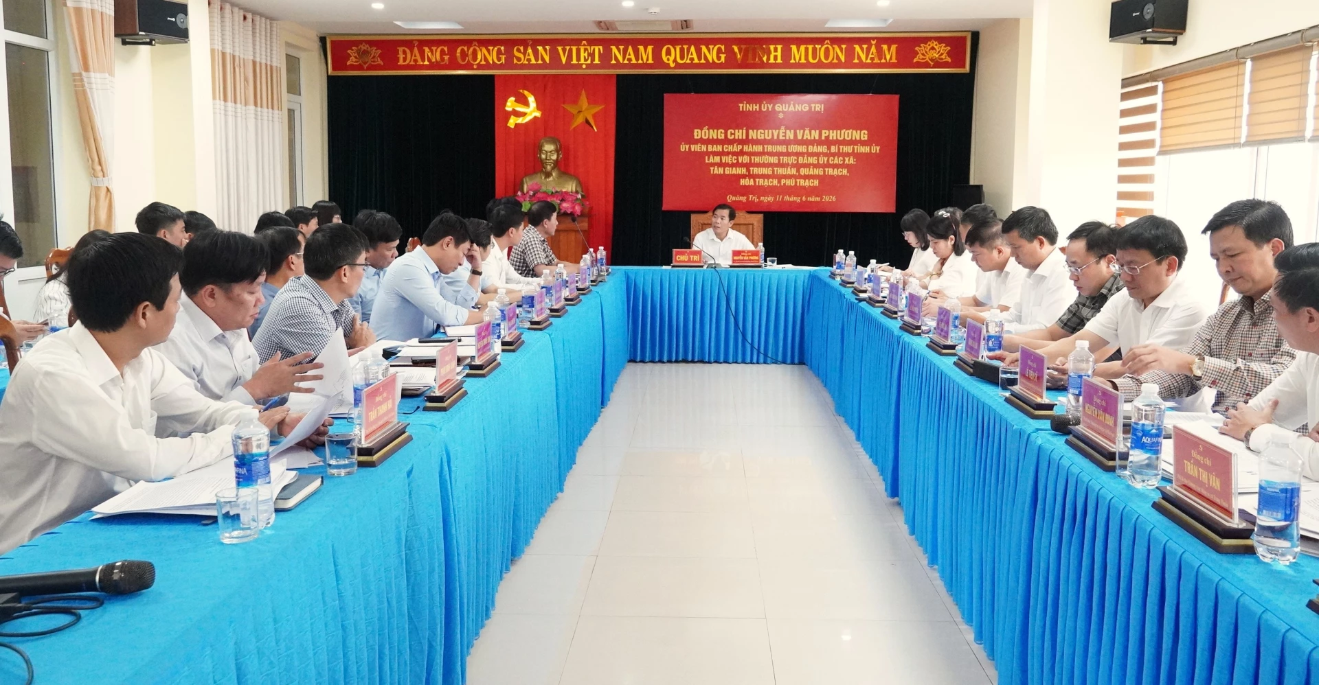 Quang cảnh buổi làm việc - Ảnh: Q.V