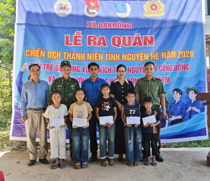Đakrông: Ra quân chiến dịch thanh niên tình nguyện hè năm 2026