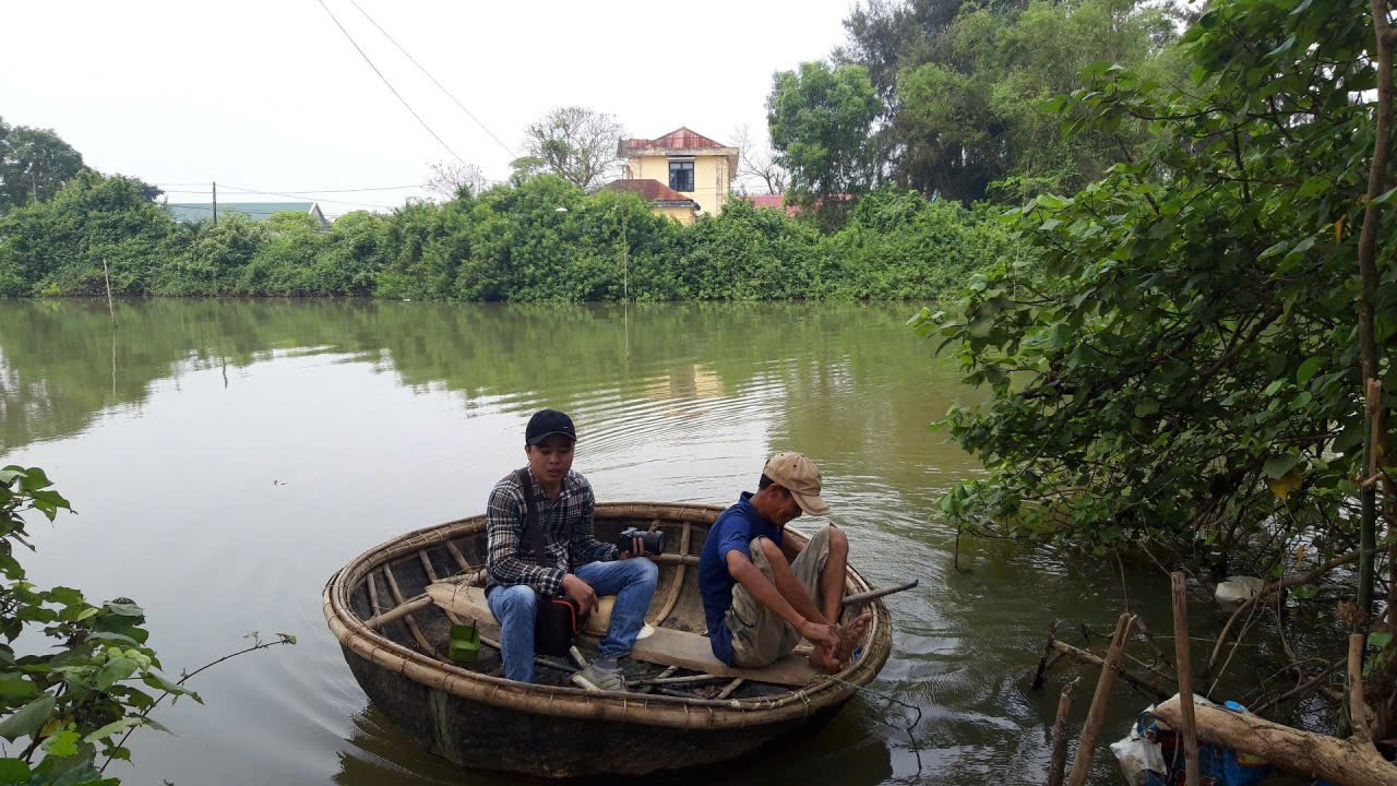 Sông Cánh Hòm chảy qua làng Xuân Long, xã Bến Hải - Ảnh: P.X.D
