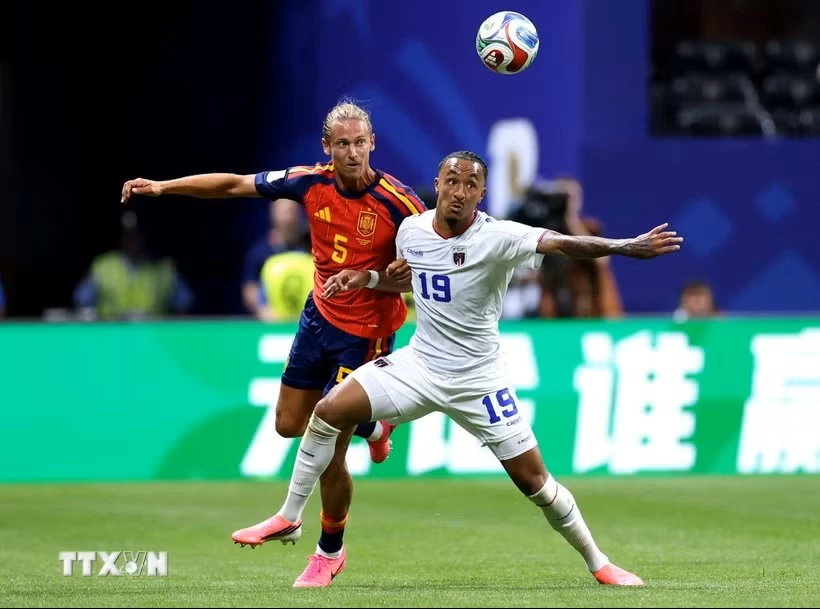 Tây Ban Nha được đánh giá cao hơn nhưng lại đang gặp khó trước Cape Verde. (Ảnh: AFP/TTXVN)