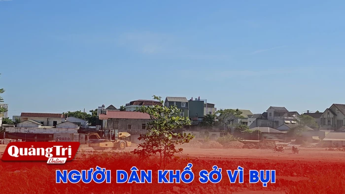 Người dân khổ sở vì bụi
