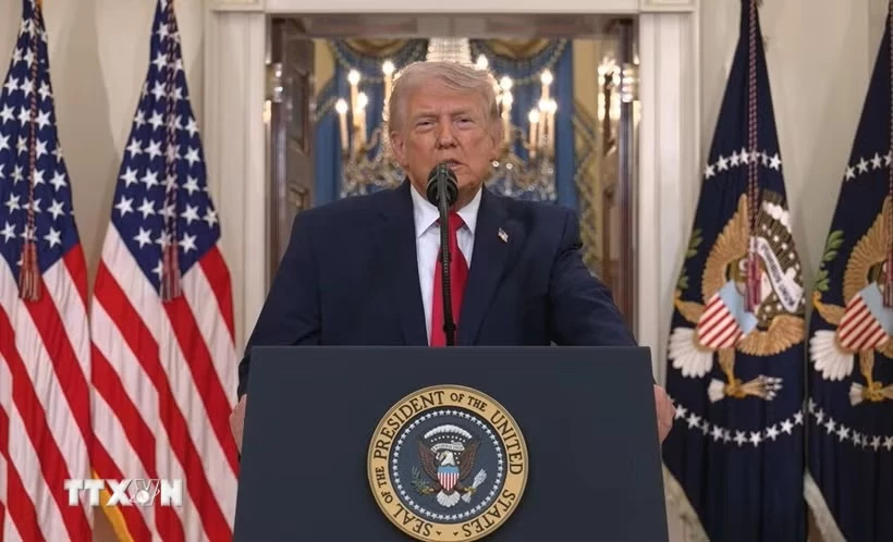 Tổng thống Mỹ Donald Trump. (Ảnh: THX/TTXVN)