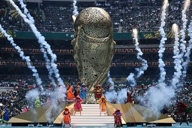 Các nghệ sĩ trình diễn tại Lễ khai mạc FIFA World Cup 2026 ở Mexico City, Mexico ngày 11/6/2026. (Ảnh: THX/TTXVN)