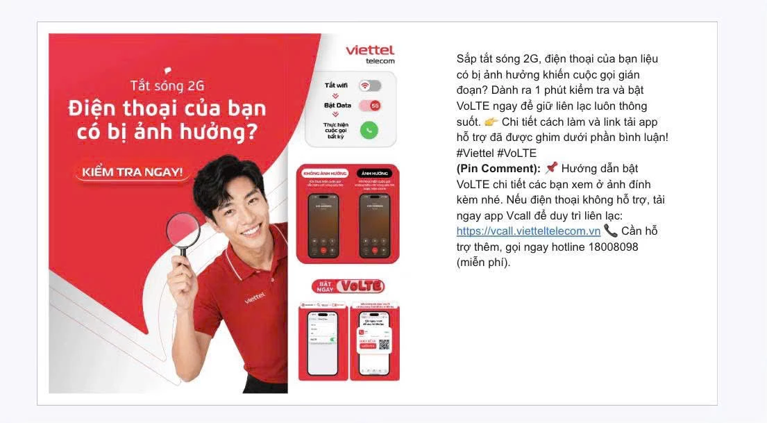Vào phần cài đặt mạng di động để kiểm tra đã bật Volte chưa