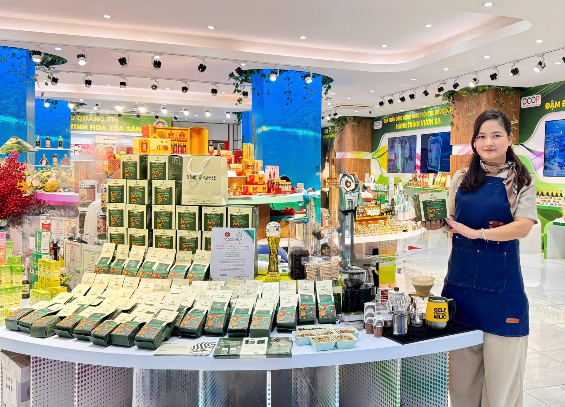 Nhờ chú trọng chất lượng, sản phẩm của Brule Coffee đã khẳng định thương hiệu trên thị trường - Ảnh: L.M