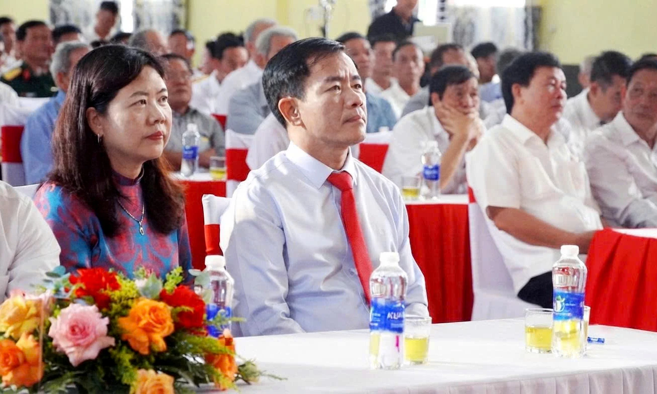 Đồng chí Nguyễn Văn Phương, Ủy viên Trung ương Đảng, Bí thư Tỉnh ủy tham dự lễ - Ảnh: Mỹ Nhị