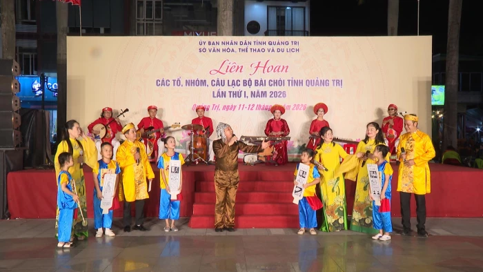 Khai mạc liên hoan các tổ, nhóm, câu lạc bộ Bài chòi tỉnh Quảng Trị lần thứ I, năm 2026