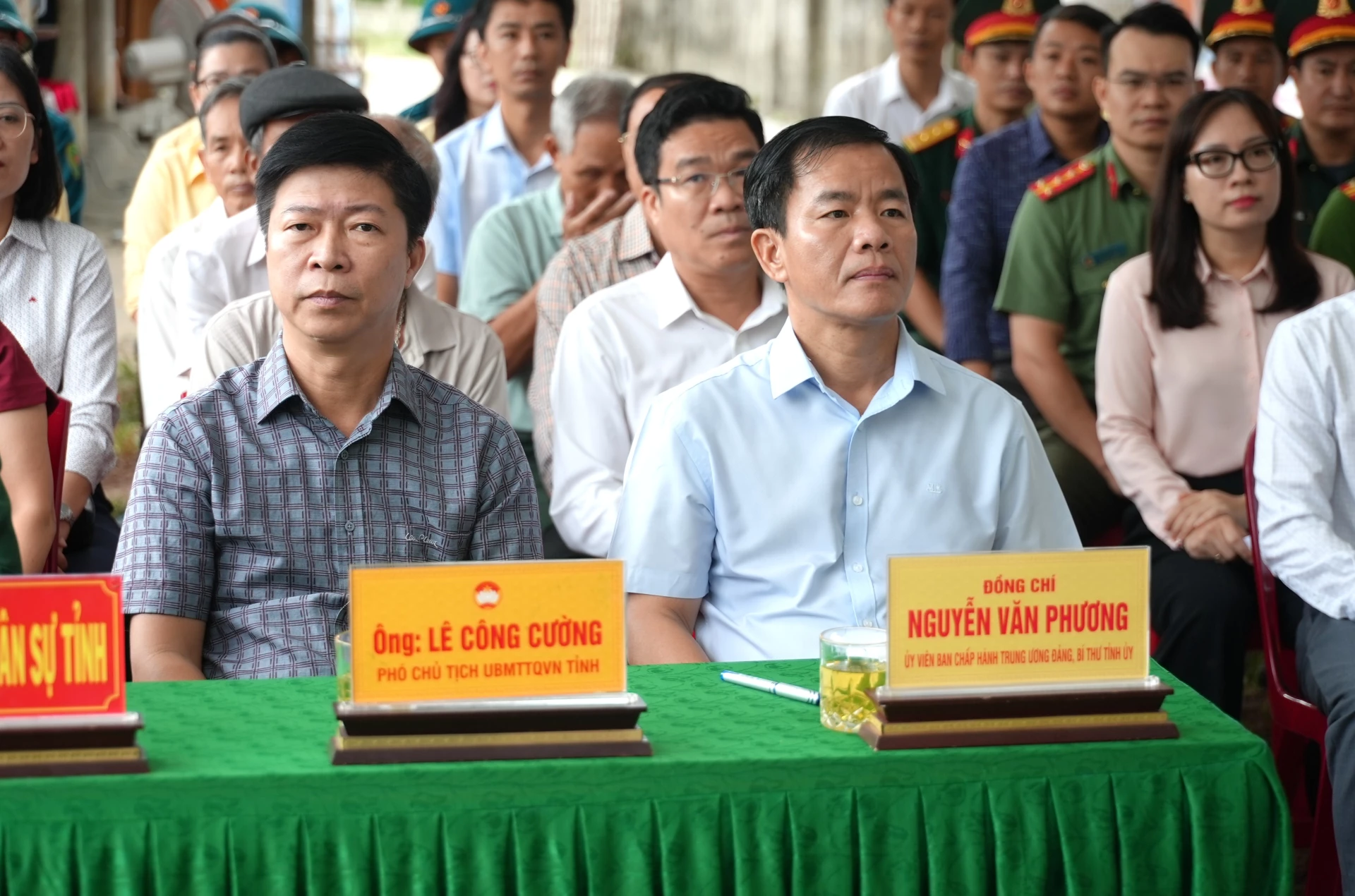 Đồng chí Nguyễn Văn Phương, Bí thư Tỉnh ủy dự lễ khởi công - Ảnh: T.Đ