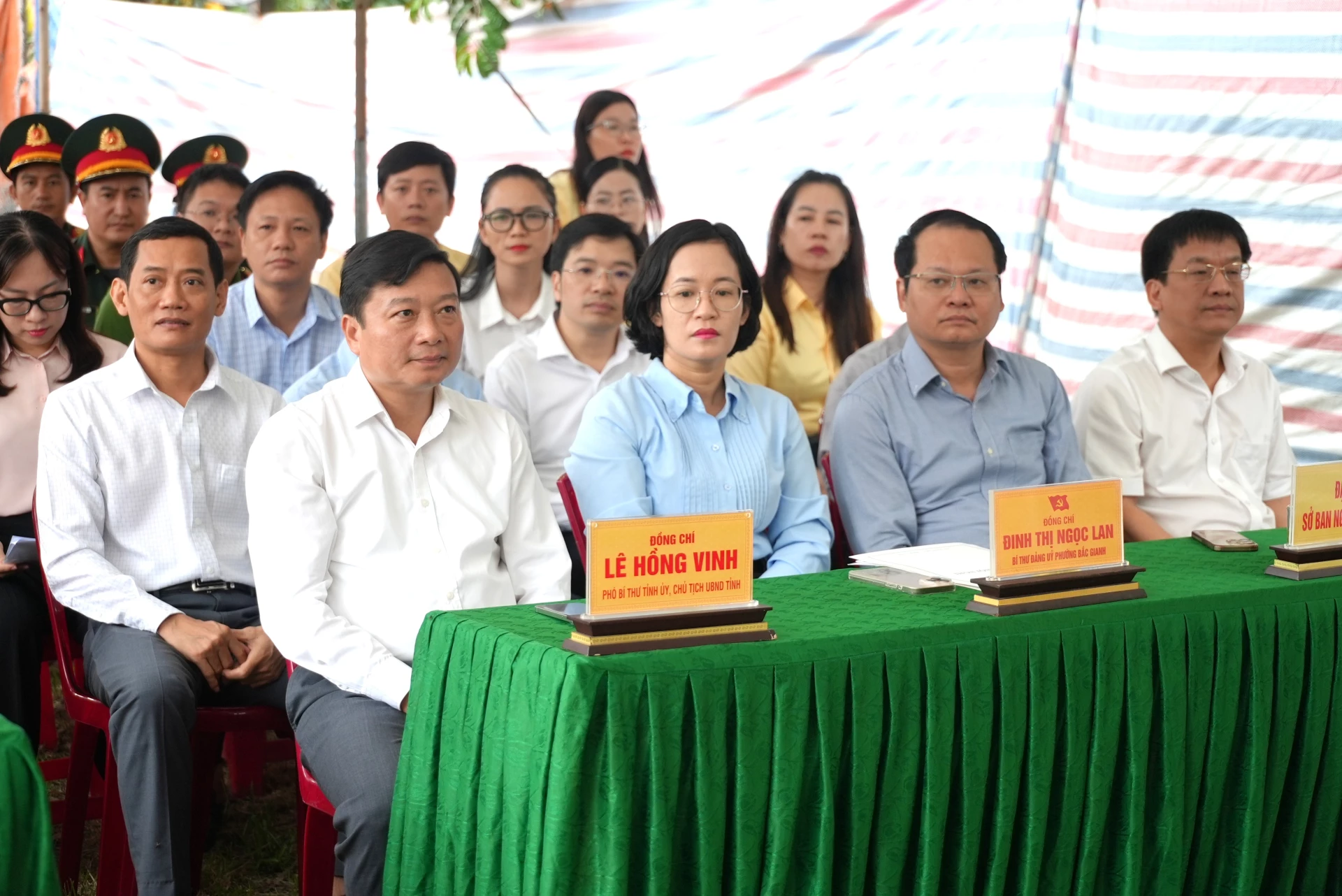 Đồng chí Lê Hồng Vinh, Chủ tịch UBND tỉnh dự lễ khởi công - Ảnh: T.Đ