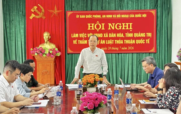 Ủy ban Quốc phòng, An ninh và Đối ngoại của Quốc hội khảo sát tại xã Dân Hóa