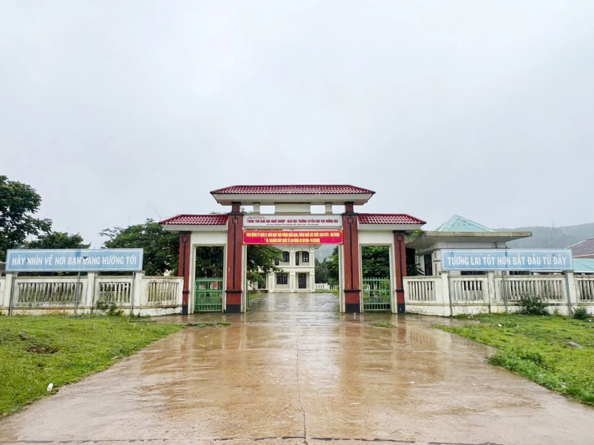 Trung tâm Giáo dục nghề nghiệp-Giáo dục thường xuyên Hướng Hóa thuộc Sở Giáo dục và Đào tạo quản lý chưa hoàn tất thủ tục về đất đai và các thủ tục liên quan - Ảnh: B.T