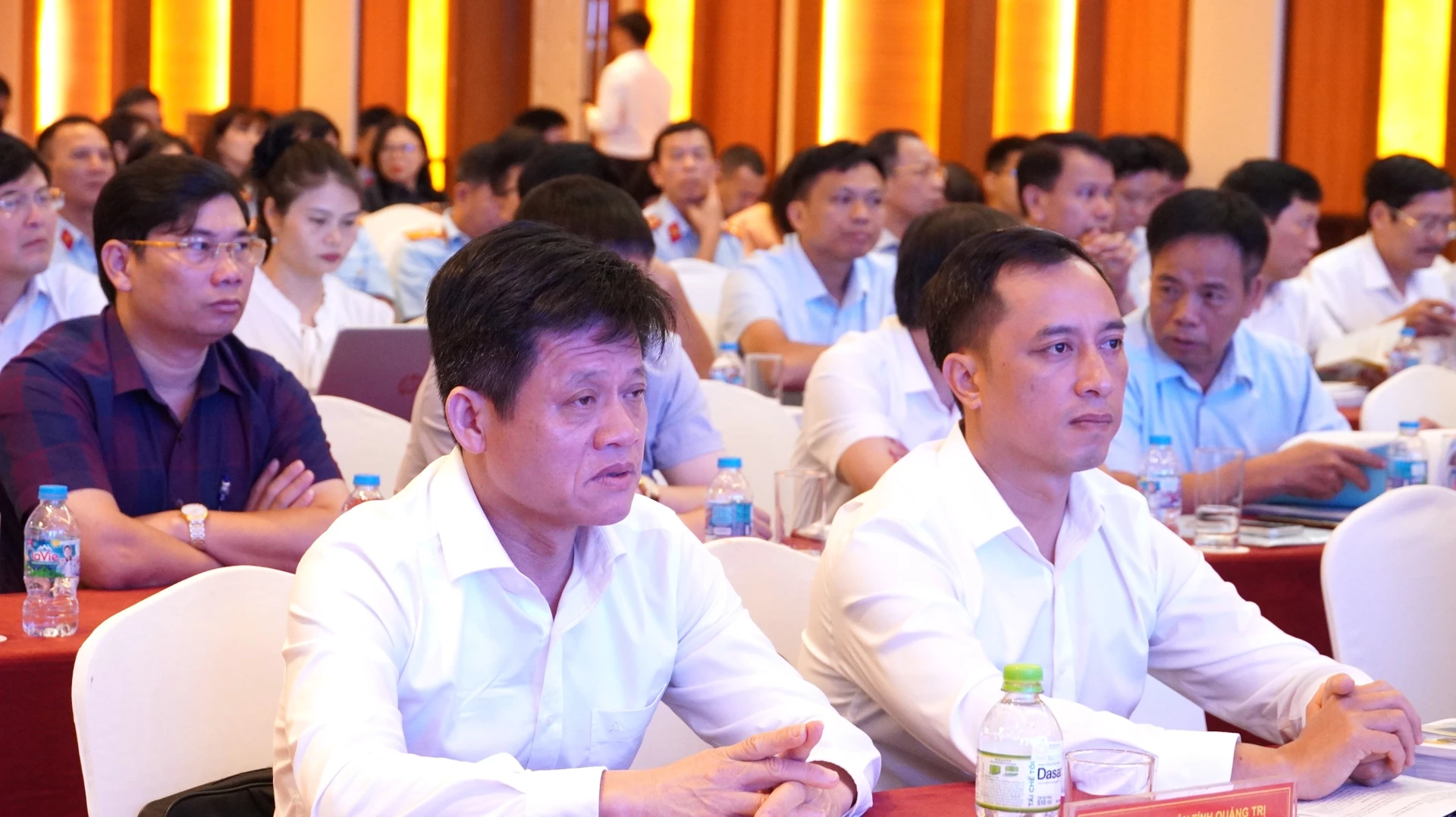 Đồng chí Lê Văn Bảo, Phó Chủ tịch UBND tỉnh Quảng trị tham dự hội nghị - Ảnh: Q.V