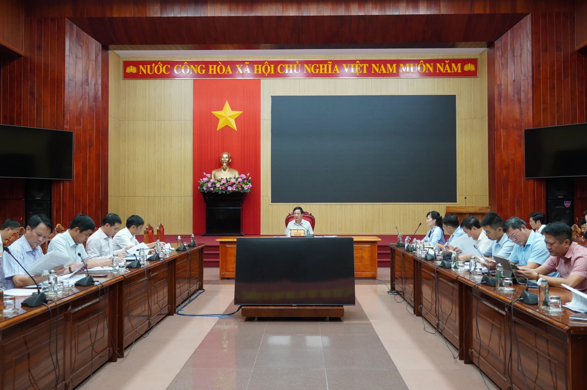 Quang cảnh buổi làm việc - Ảnh: Đ.A