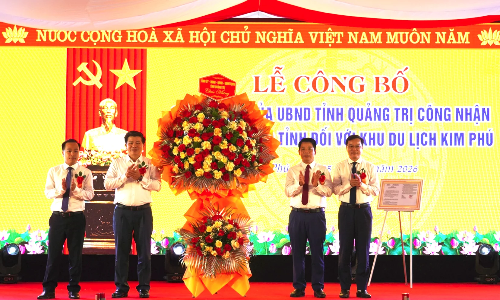 Công bố quyết định công nhận Khu du lịch cấp tỉnh Kim Phú