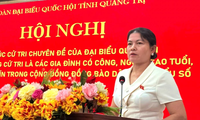 Đoàn đại biểu Quốc hội tỉnh tiếp xúc cử tri chuyên đề tại xã Khe Sanh