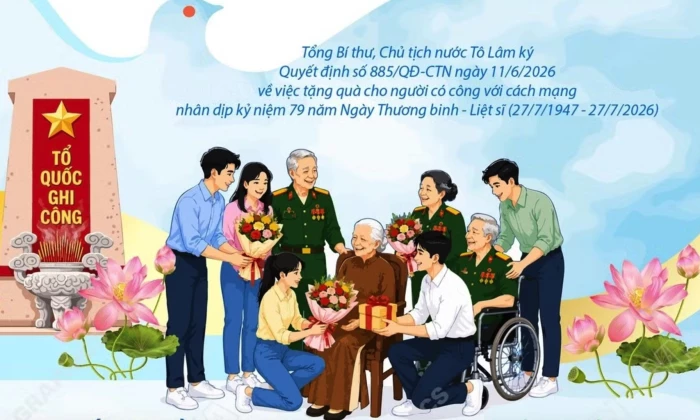 Tặng quà cho người có công với cách mạng dịp 27/7
