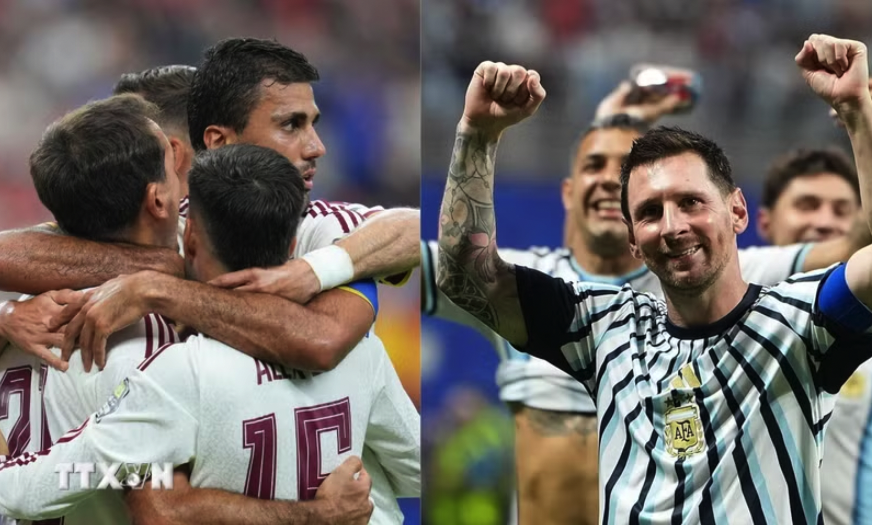 Tây Ban Nha sẽ đối đầu Argentina ở chung kết World Cup 2026. (Ảnh: THX/TTXVN phát)