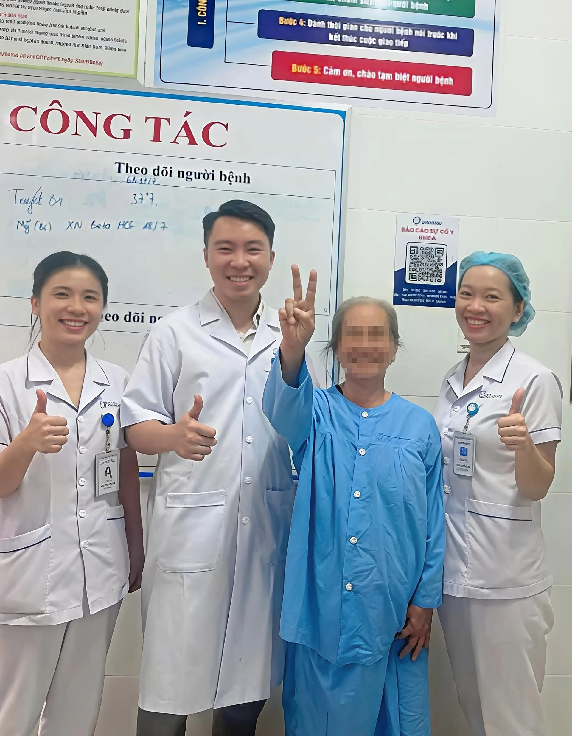 Sức khỏe bệnh nhân N.T.Y. hồi phục sau khi tháo vòng tránh thai bị bỏ quên lâu năm - Ảnh: BVCC
