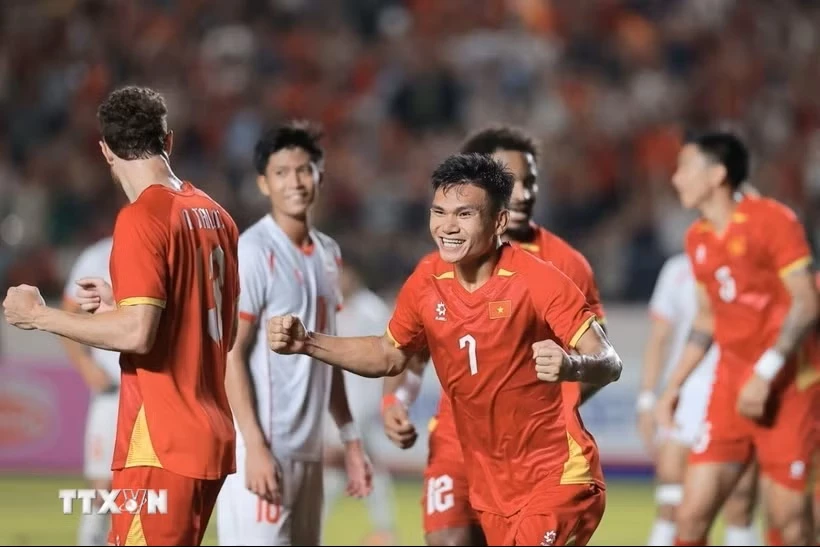 Đội tuyển Việt Nam đã sẵn sàng bước vào ASEAN Cup 2026. (Ảnh: Minh Quyết/TTXVN)