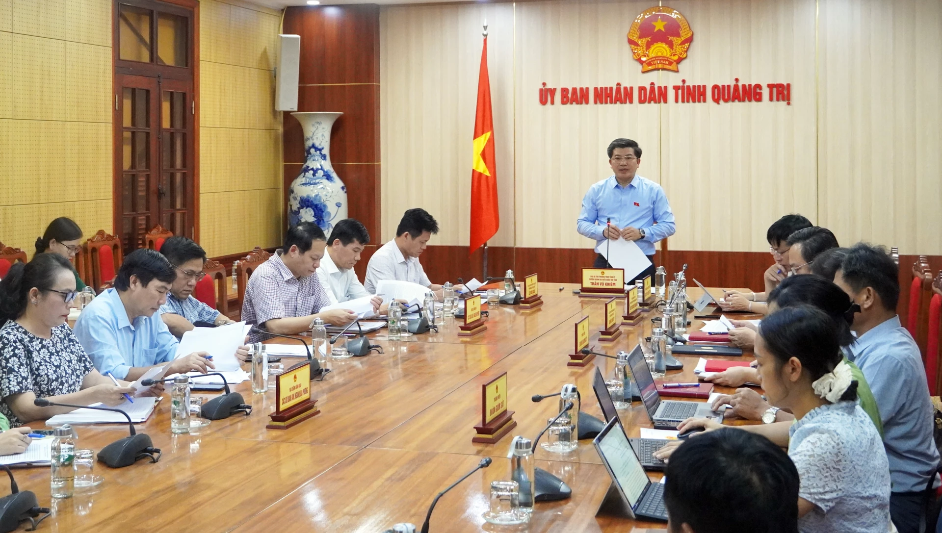 Quang cảnh buổi làm việc - Ảnh: N.M