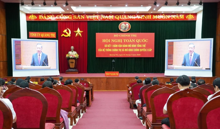Hội nghị toàn quốc sơ kết 1 năm vận hành mô hình tổ chức tổng thể của hệ thống chính trị và mô hình chính quyền 3 cấp
