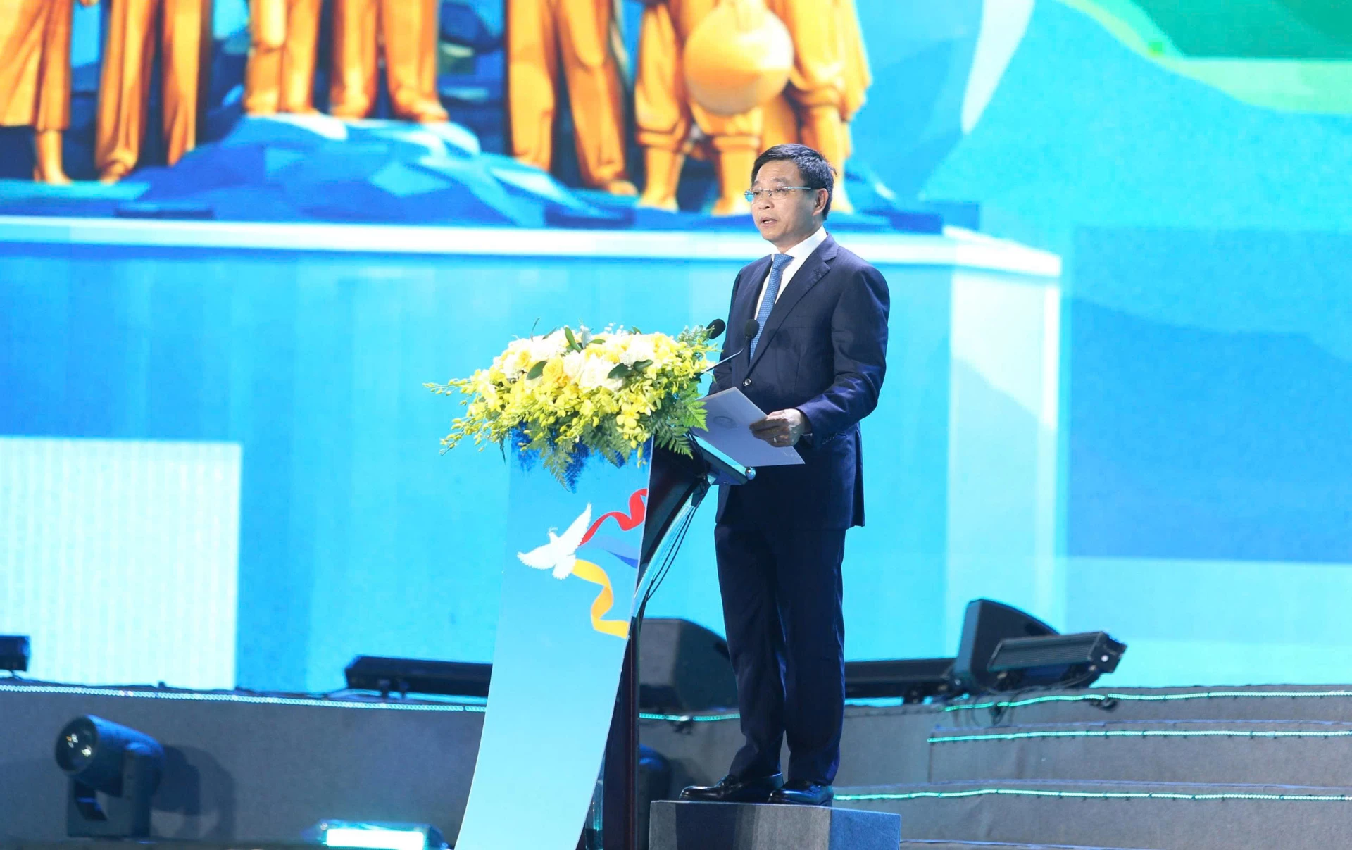 Đồng chí Nguyễn Văn Thắng, Phó Thủ tướng Chính phủ phát biểu tại buổi lễ - Ảnh: Đ.V