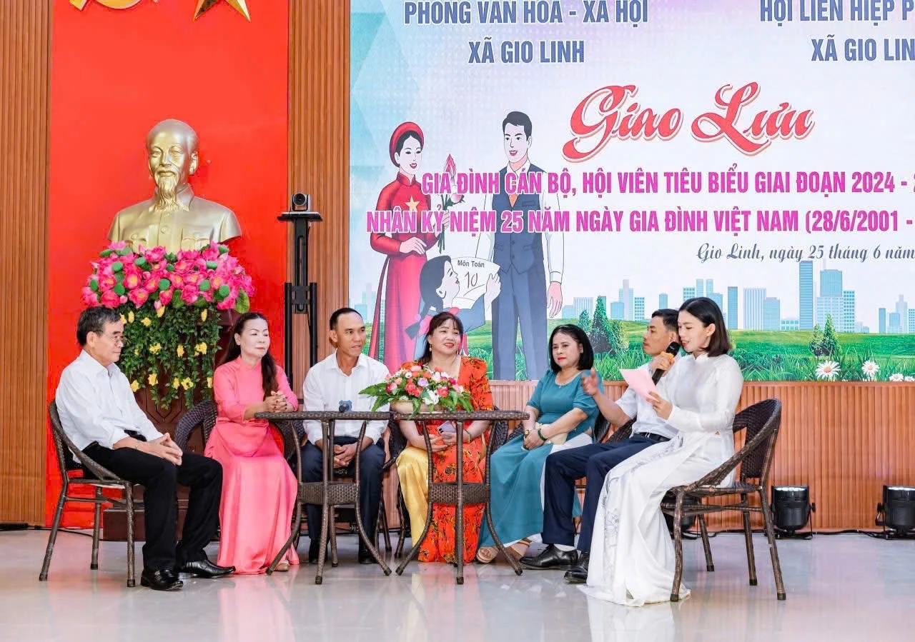 Giao lưu gia đình, cán bộ hội viên - Ảnh: P.V