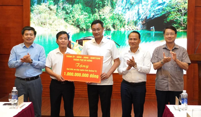 TP. Đà Nẵng hỗ trợ tỉnh Quảng Trị 1 tỉ đồng thực hiện công tác đền ơn, đáp nghĩa