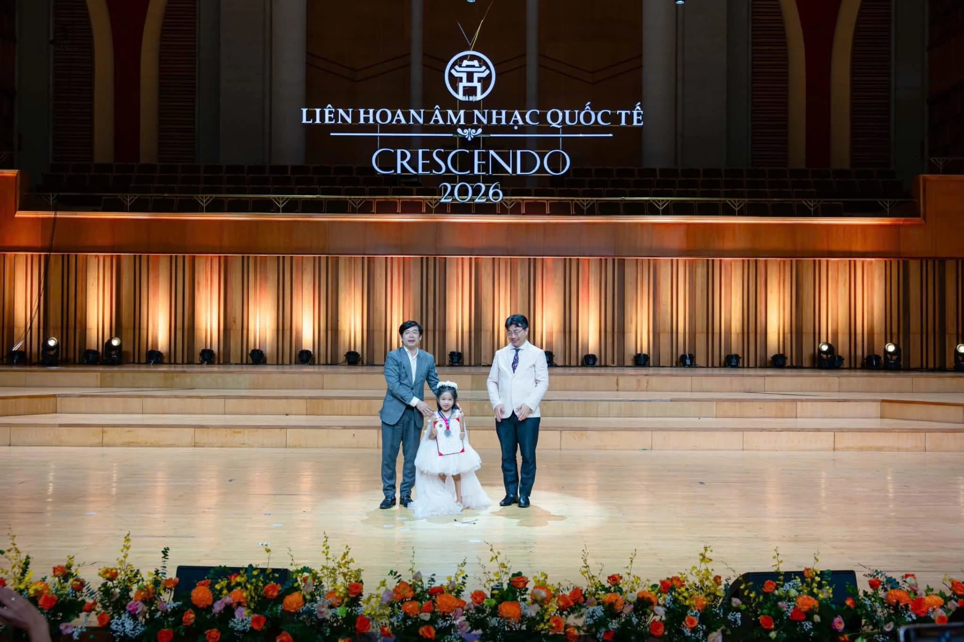 Nguyễn Lê Ngọc My nhận Giải bạc hạng mục Piano with Orchestra tại Liên hoan Âm nhạc Quốc tế Crescendo 2026 - Ảnh:M.H