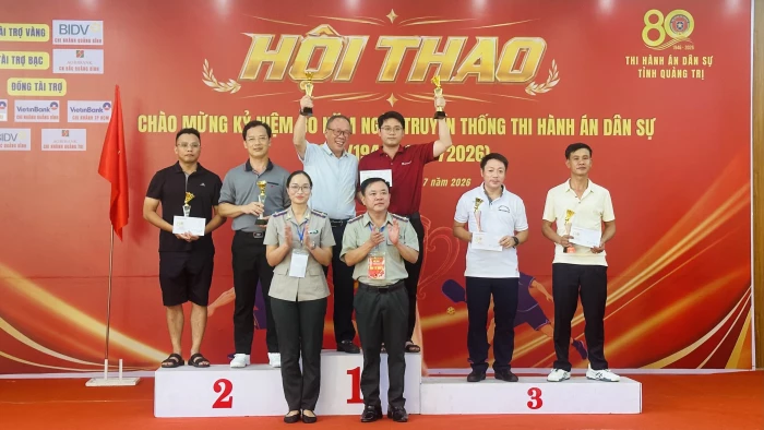 Hội thao kỷ niệm 80 năm Ngày truyền thống Thi hành án dân sự