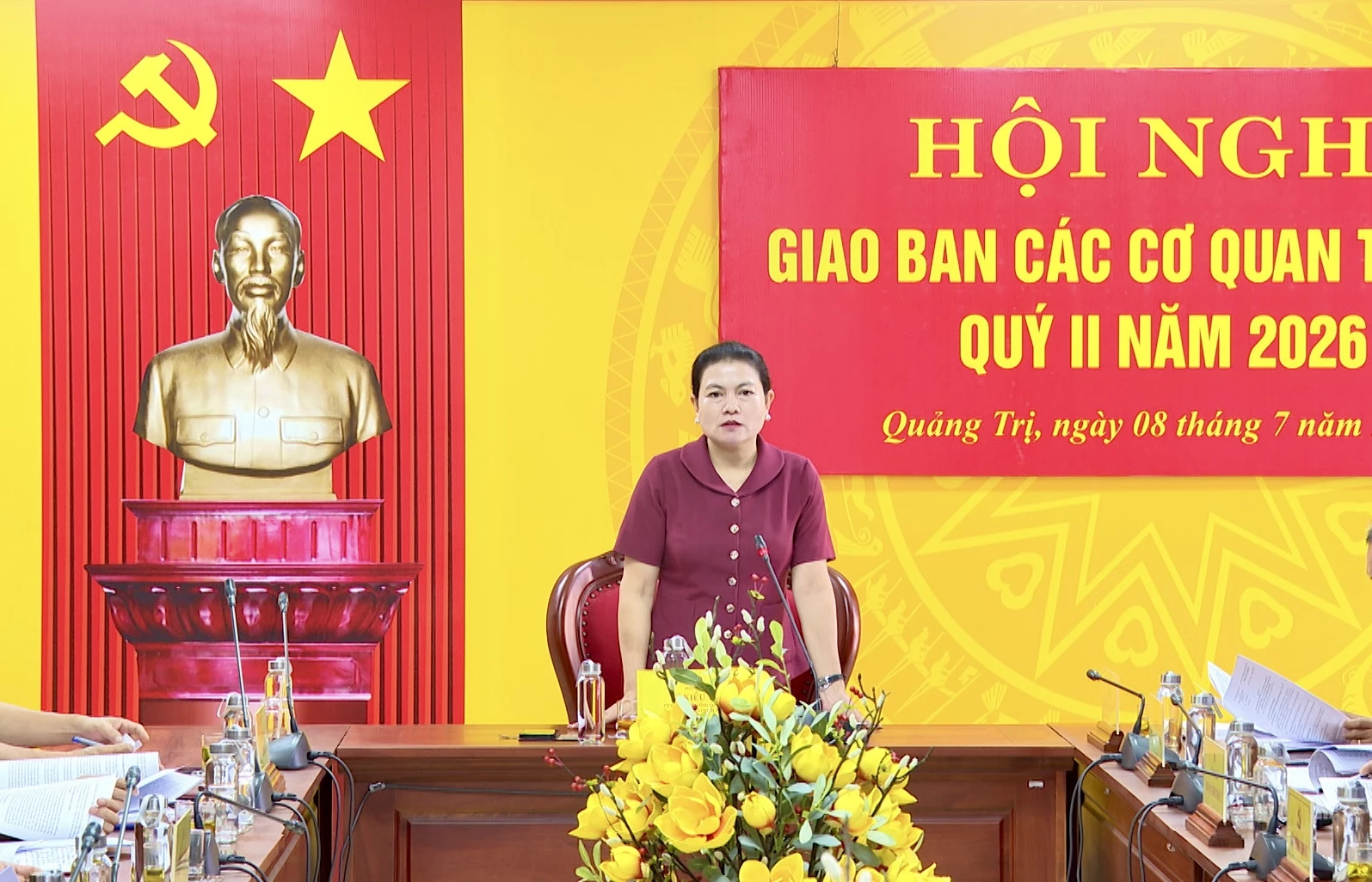 Đồng chí Ly Kiều Vân, Trưởng Ban Nội chính Tỉnh ủy phát biểu kết luận hội nghị - Ảnh: H.N