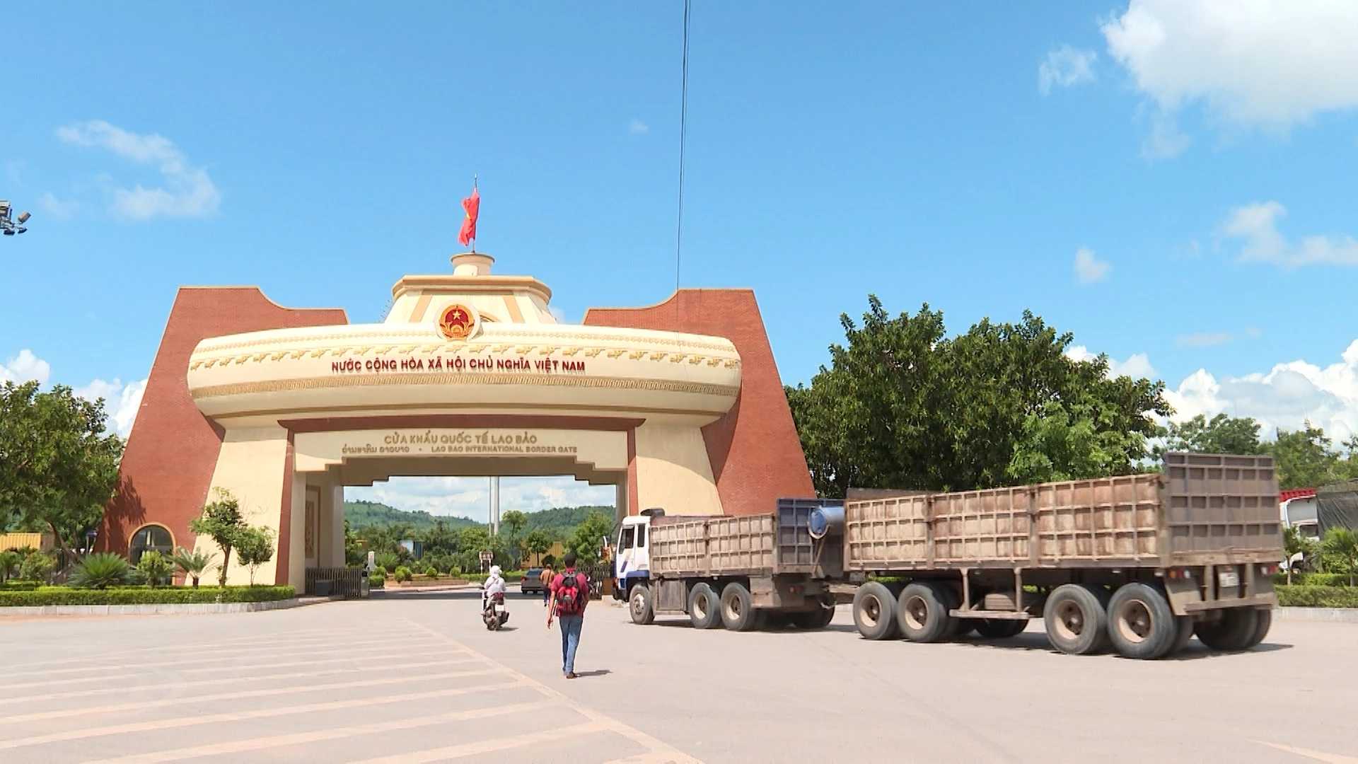 Khu vực Cửa khẩu quốc tế Lao Bảo - Ảnh: Q.N