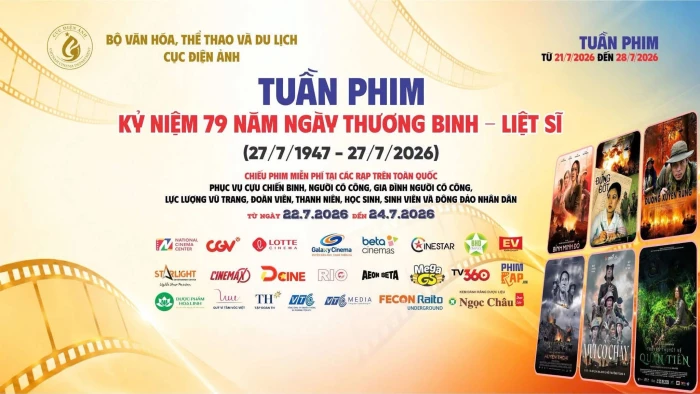 Chiếu phim miễn phí tại 4 cụm rạp ở Quảng Trị nhân dịp kỷ niệm 79 năm Ngày Thương binh-Liệt sĩ