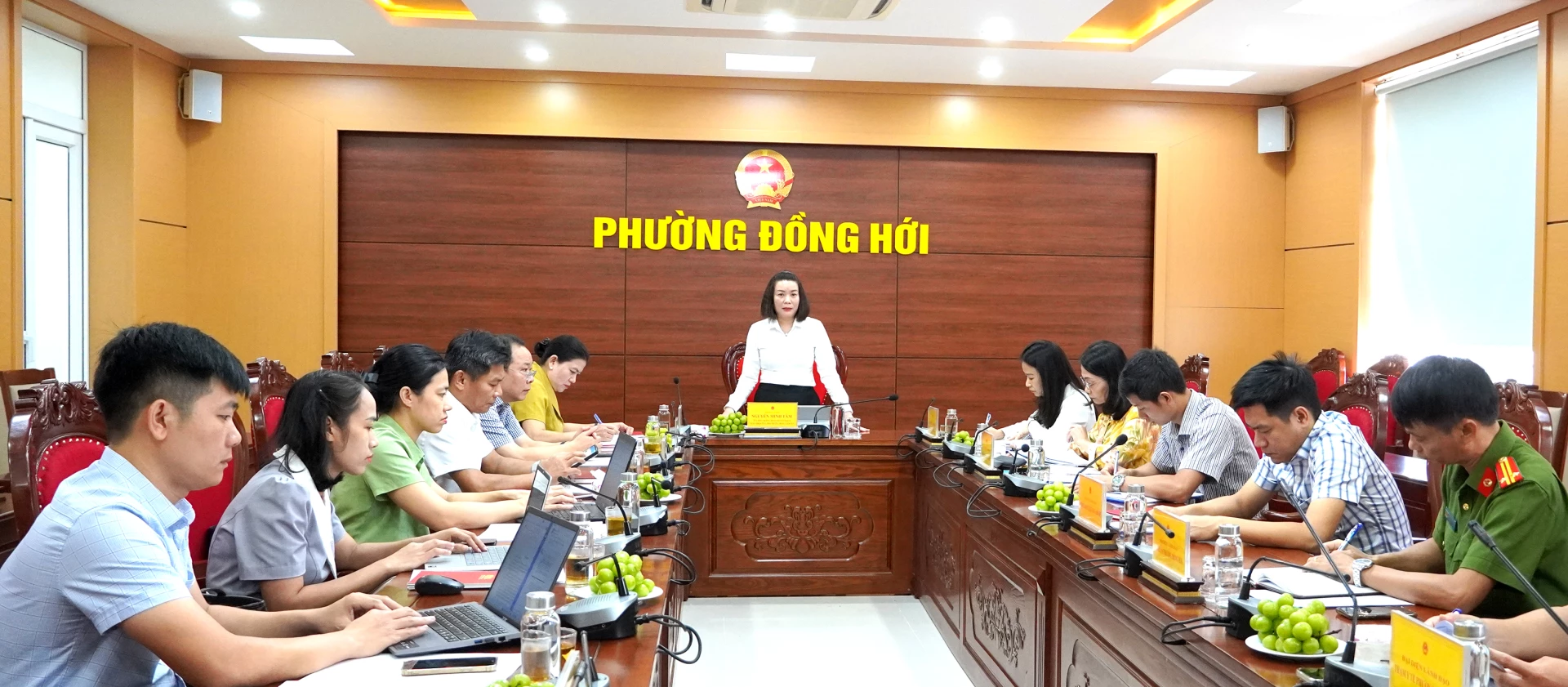 Quang cảnh buổi làm việc - Ảnh: H.Tr.