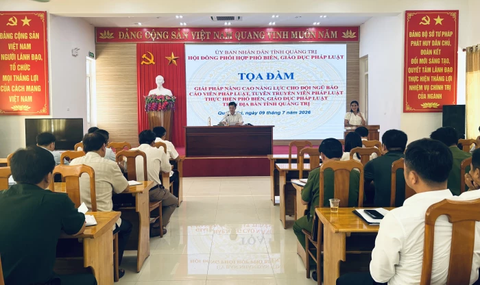 Nâng cao năng lực đội ngũ báo cáo viên, tuyên truyền viên pháp luật