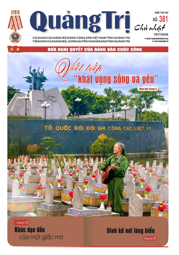 Báo Quảng Trị số 381 - Ngày 19/7/2026